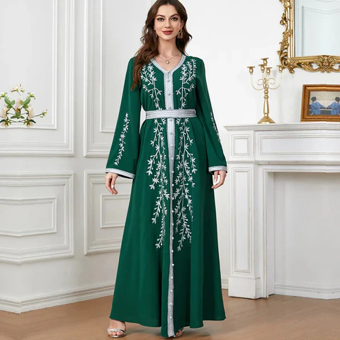 Robe pour Femmes Musulmanes - couleur vert