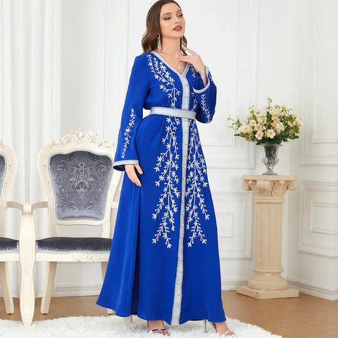 Robe pour Femmes Musulmanes - couleur bleue